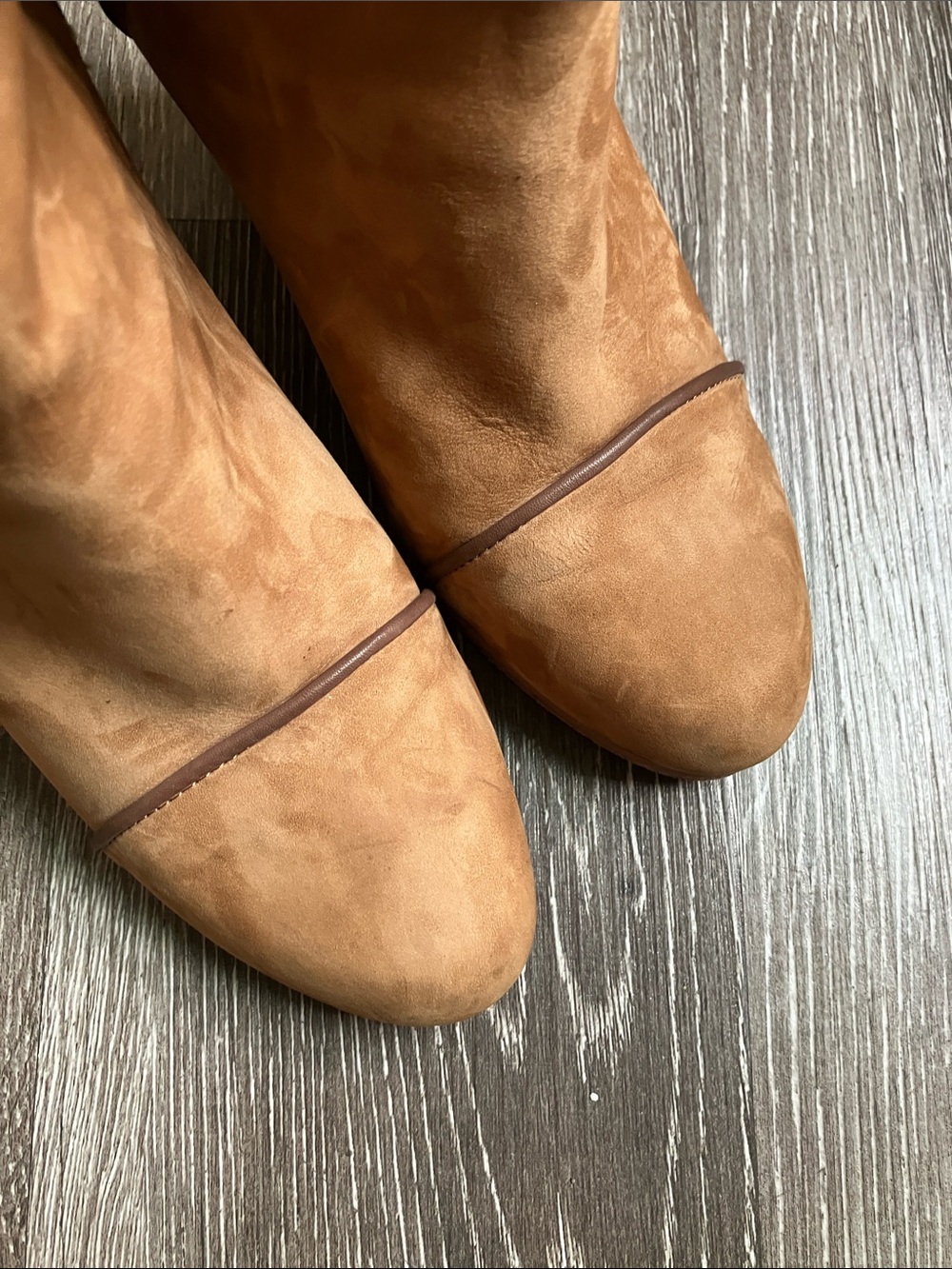 Rag & Bone "Kinsey" camel suede and leather ankle boots - Picture 17 of 17